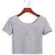 thumbnail image 4 of Fiudx Ofertas y Liquidaciones Camiseta Informal de Moda para Mujer, Camisetas de Manga Corta para Mujer, Camiseta Corta, 4 of 6