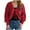 Red, variant on Women's Tie Front Bow Cardigan Sweaters Fashion Fall Oversized Long Sleeve Open Front Chunky Sweater Outwear Solid