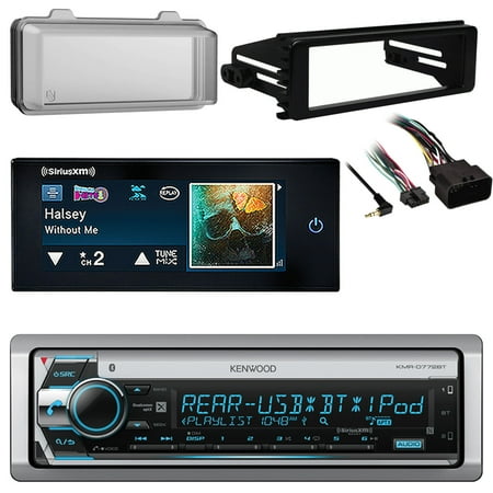 Harley Davidson Touring Marine Bluetooth Radio + Cover ATV FLHT FLHTC Kit Insall