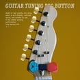 thumbnail image 4 of MERIGLARE 6x Guitars Machine Heads Tuning Peg Knobs Button Small Square Zinc Alloy Luthier, 4 of 7