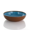 thumbnail image 5 of Elama Rippled Tides 12 Piece Lightweight Melamine Dinnerware Set in Blue, 5 of 8