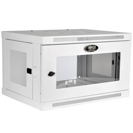 - Tripp Lite SmartRack 6U Wall-Mount Rack Enclosure Cabinet w/ Window - White