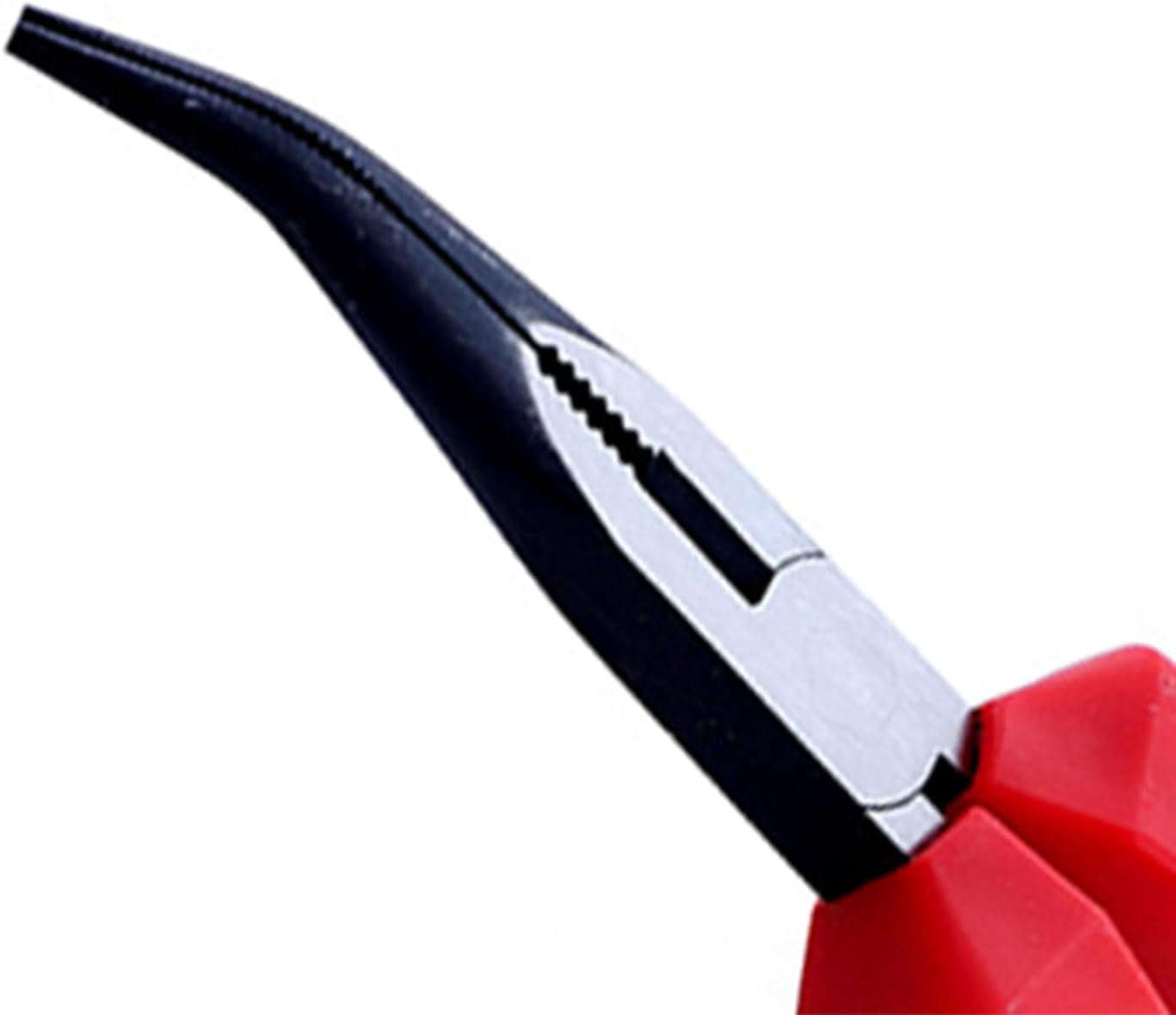 CATPAN 8-Inch Insulated Bent Needle Nose Pliers, 1000V High Voltage Resistant, Multifunctional Angled Pliers