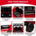 thumbnail image 1 of Royalbelle 12V Kids Ride On Car, Electric Truck with 5MPH Max Speed, Remote Control, Steering Wheel, Accelerator Pedal, Treaded Tires, Music and Story, for Kids Ages 37-96 Months,Red, 1 of 9