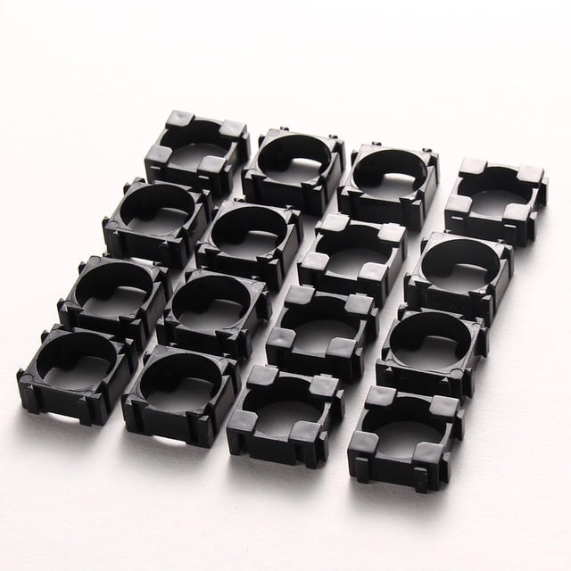 Soporte cilíndrico de soporte antivibración de seguridad para batería 18650 (100 piezas)