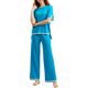 thumbnail image 4 of Lucakuins - Conjuntos informales de 2 piezas para mujer, manga larga, cuello redondo, pantalones de pierna ancha, conjuntos de ropa de calle Lucakuins  moda, 4 of 9