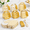 Chevron, Gold Stars & White Stars, variant on 36 Pack Gable Favor Boxes Medium