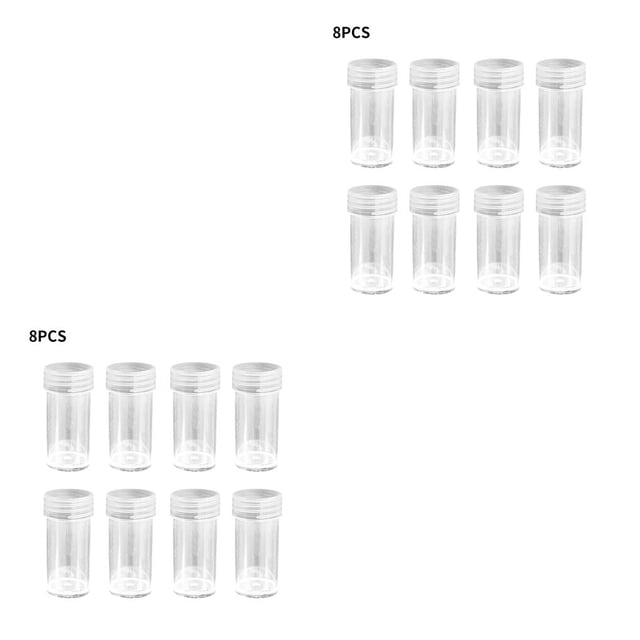 Inteprter Botellas de almacenamiento de diamantes de imitación, contenedores redondos de plástico para joyas, cajas organizadoras de cuentas para Type2 NO2 Inteprter CBP170954