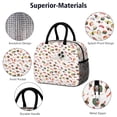thumbnail image 4 of Lunch Bag Lunch Box for Women Reusable Insulated Lunch Bags,Water-Resistant Sushi Print Cooler Lunch Tote Bag, Large Capacity for Work Travel Picnic, 4 of 6