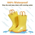 thumbnail image 4 of Litfun Toddler Kids Rain Boots for Boys Girls, Size 13 Little Kid, Yellow, 4 of 8