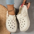 thumbnail image 5 of Rokment Womens Wide Width Clogs Orthopedic Arch Support Garden Shoes Waterproof Non Slip Closed Toe Backless Slippers Comfortable Beach Barefoot Water Sandals White Size 6.5, 5 of 7