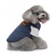 thumbnail image 3 of Chaleco acolchado Chaqueta para perro - Chaleco polar con cremallera cálida para perro DZ256 conjunto de dos piezas azul L, 3 of 5