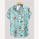 thumbnail image 3 of Camisa con estampado 3D de hongos a la moda para hombre, informal, abotonada, de manga corta, para verano, hawaianas, unisex, 3 of 5