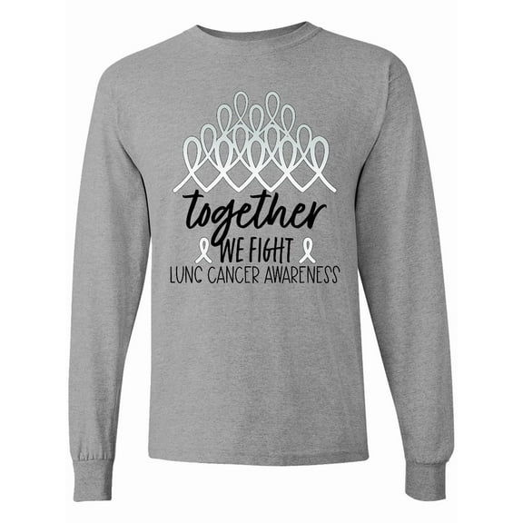 Inktastic Together, We Fight Lung Cancer Awareness Long Sleeve T-Shirt