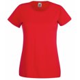 thumbnail image 1 of Fruit Of The Loom- Camiseta de manga corta Valueweight para mujer (Paquete de 5) (Rojo), 1 of 3