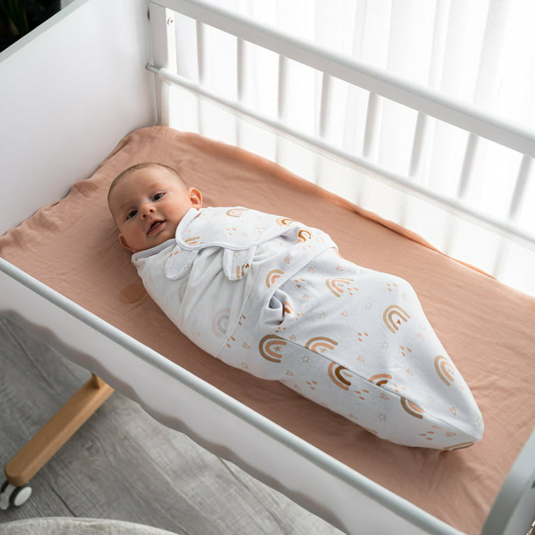 3 Pack Baby Swaddle 0-3 Months - Infant Adjustable