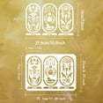 thumbnail image 2 of Egyptian Hieroglyphic Stencil 8.3x11.7inch Reusable Egypt Cartouche Painting Template, 2 of 9