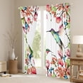 thumbnail image 3 of Erosebridal Hummingbird Blackout Curtains,Floral Butterfly Curtains & Drapes Women,Country Rustic Flowers Window Curtains Farmhouse Animals Butterflies Window Treatments, 3 of 6