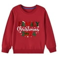 thumbnail image 4 of Wancir Merry and Bright Sweatshirt Kid Boy Girl Christmas Letter Print Pullover Crewneck Long Sleeve Shirt Tops 2-10 Years, 4 of 4