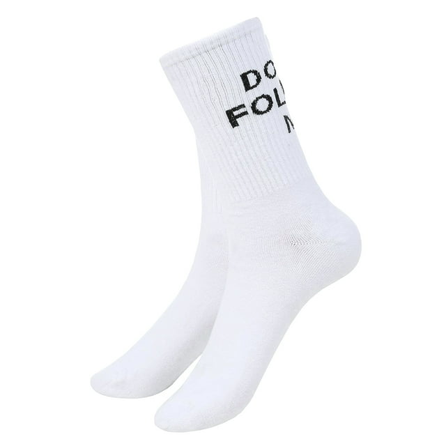 Calcetines, Calcetines de Mujer con Letras Divertidas en Blanco y Negro, Calcetines con Letras Divertidas, Altamente Recomendados