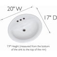 thumbnail image 2 of Lavabo Ovale Encastrable Simple, 2 of 8