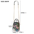 thumbnail image 2 of FORMRS Crossbody Bag for Women Quilted Travel Shoulder Cell Phone Purse with Chain Strap Handbag, Green Floral, 2 of 7