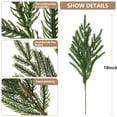 thumbnail image 3 of TETOU 12pcs Christmas Norfolk Pine Branches Artificial Norfolk Pine Stem DIY Wreaths Home Decor, 3 of 7