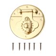 thumbnail image 1 of 1pc Chinese Antique Jewelry Box Buckle Gift Case Lock Buckle Wood Case Lock, 1 of 8