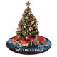 thumbnail image 4 of Falda para árbol de Navidad de Wednesday Addams, suave y divertida, decoración navideña de granja con cuello para árbol de Navidad de 36", 4 of 4