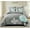 Gray, variant on Dinjoy Comforter Set Bed in a Bag Bedding Set Yellow Black Floral King Size 7 Pieces 103"x90"