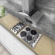 thumbnail image 3 of Tricombo supra, Parrilla eléctrica + parrilla de gas y campana de isla en acero Supra GARLENDA, 3 of 8