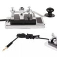 thumbnail image 3 of Stainless Steel CW TelegraphHand Key for Shortwave Radio Communication Teaching ShortWave Radio Morse Heavy-Duty Key, 3 of 8