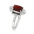thumbnail image 3 of Ross-Simons 1.80 Carat Garnet and .30 ct. t.w. Multi-Gem Ring in Sterling Silver, Women's, Adult, 3 of 4
