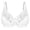 White, variant on Minimizer Bras for Women Full Coverage Plus Size Bras Lifting Floral Lace Bra for Heavy Breast