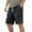 Black, variant on Men's Carpenter Cargo Shorts Loose Fit Solid Color Casual Work Shorts Heavy Duty Tool Pockets Black XXL