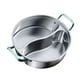 thumbnail image 4 of Olla de acero inoxidable 316 con divisor, olla china Shabu Shabu de doble sabor 32 cm, 4 of 9