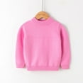 thumbnail image 2 of Toddler Winter Knit Sweater Winter Toddler Youth Teen Boys Girls Pullover Pulsweetheart Knit Sweater Knitwear Baby Pullover Sweater Pinks 120, 2 of 4