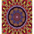 thumbnail image 3 of Ambesonne Mandala Duvet Cover Set, Vintage Style Wedding, 2-Calking, Maroon and Red, 3 of 7