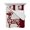 Red, variant on Christmas Elk Queen Size Down Alternative Comforter, Lightweight Comforter Quilt Bedding Set with Pillow Shams Red Black Checkered Deer Winter Holiday All Seasons Bed Comforter Duvet Insert 90"x96"