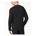 thumbnail image 2 of ALFANI Mens Black Lightweight Heather Long Sleeve V Neck Classic Fit Cotton Blend Sweater S, 2 of 2