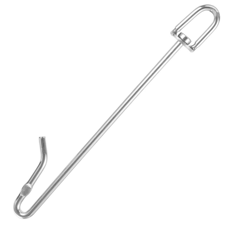 2 Count Slaughter Hook Meat for Hanging Hangers Heavy Duty Clothes Rack up  Poultry Stainless Steel