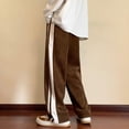 thumbnail image 3 of Mens Baggy Striped Sweatpants Straight Leg Pants Streetwear Harajuku Trousers, 3 of 9