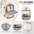 thumbnail image 3 of Mochila de viaje Velaybor 40L con puerto de carga USB resistente al agua, 3 of 7