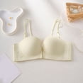 thumbnail image 5 of EliteGoogv Front Closure Bras For Women Wireless Bras For Women Seamless Bras For Women On Non Small Bust Womens Bras Everyday Bras For Women White XL, 5 of 5