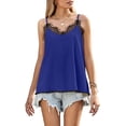 thumbnail image 1 of Women Summer Dressy Lace Trim Cami Tank Tops, 1 of 5