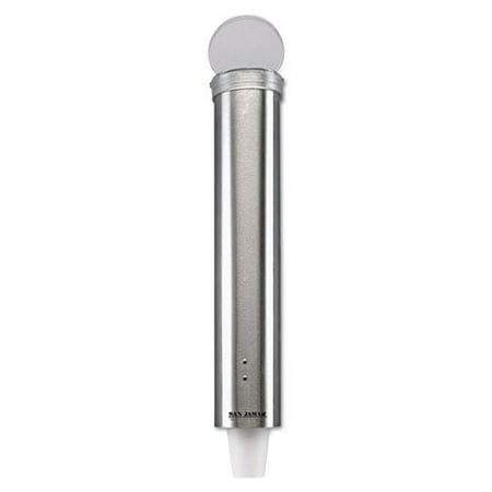 

San Jamar Small Pull-Type Water Cup Dispenser Stainless Steel
