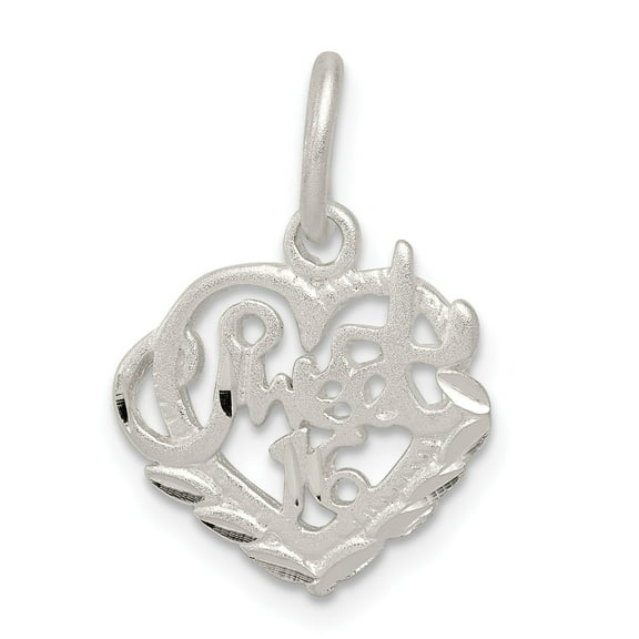 Sterling Silver Sweet 16 Charm