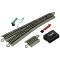 thumbnail image 1 of Trenes Bachmann - Snap-Fit E-Z TRACK #5 TURNOUT - IZQUIERDO (1/tarjeta) - Riel de NÍQUEL PLATA con plataforma gris - Escala HO, 1 of 5