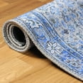 thumbnail image 6 of Bohemian Geometric Floral Medallion Indoor Power-Loomed Area Rug, 5' x 7' 6", Baby Blue by Blue Nile Mills, 6 of 8