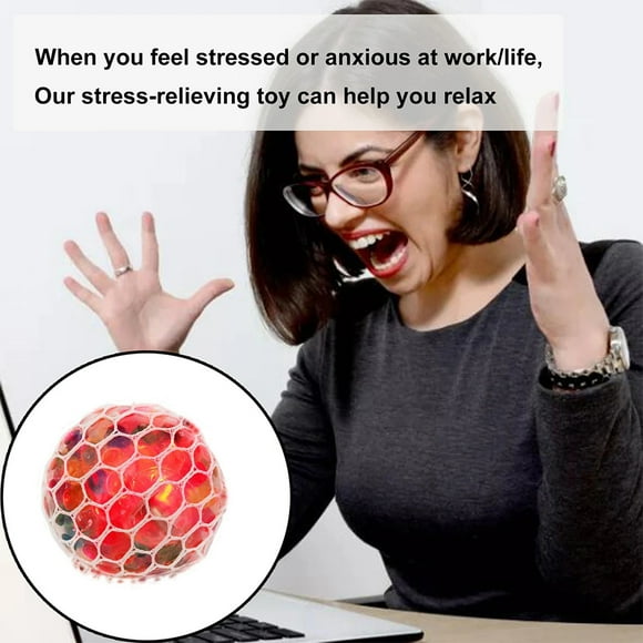 Luminous Stress Balls Squeezing Grape Balls Bounce Decompression Toy 6CM Luminous Stress Balls Squeezing Grape Balls Bounce Decompression Toy Funny Soft Rubber Stress Balls